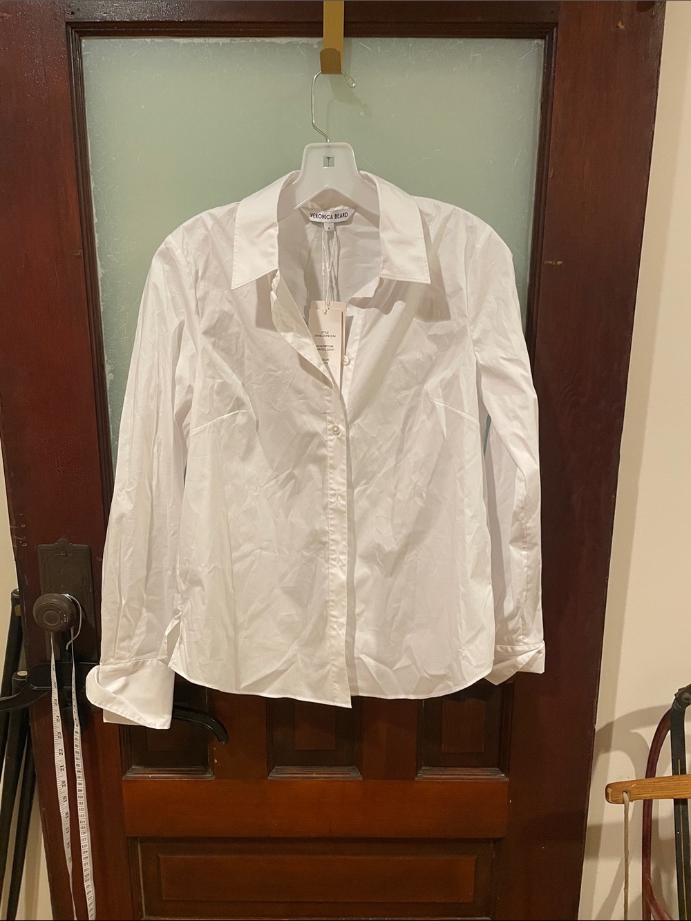 Veronica Beard Crisp White Marisol Button-Down Shirt